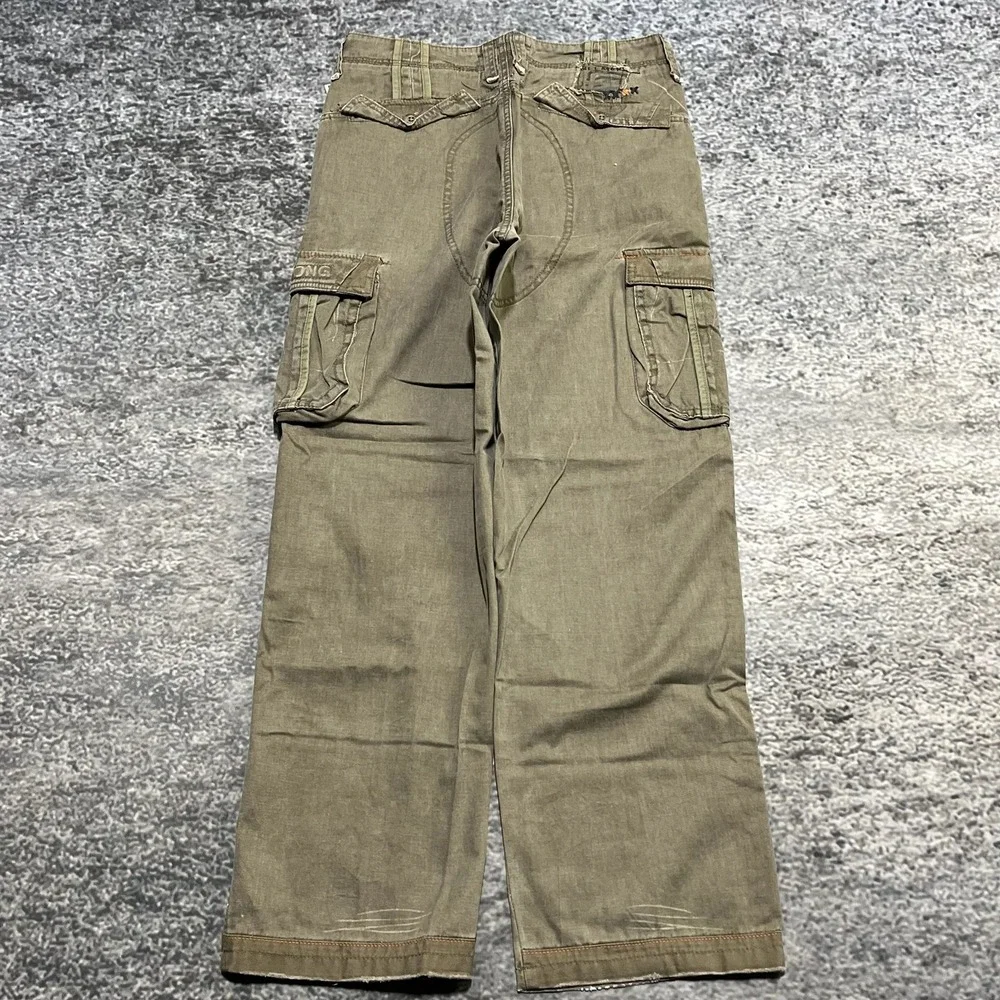 NWT Billabong Cargo Pants 31x30‎ Brown Baggy Wide Leg Surf Skater Vintage Y2K